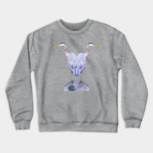 A heart for herons Crewneck Sweatshirt